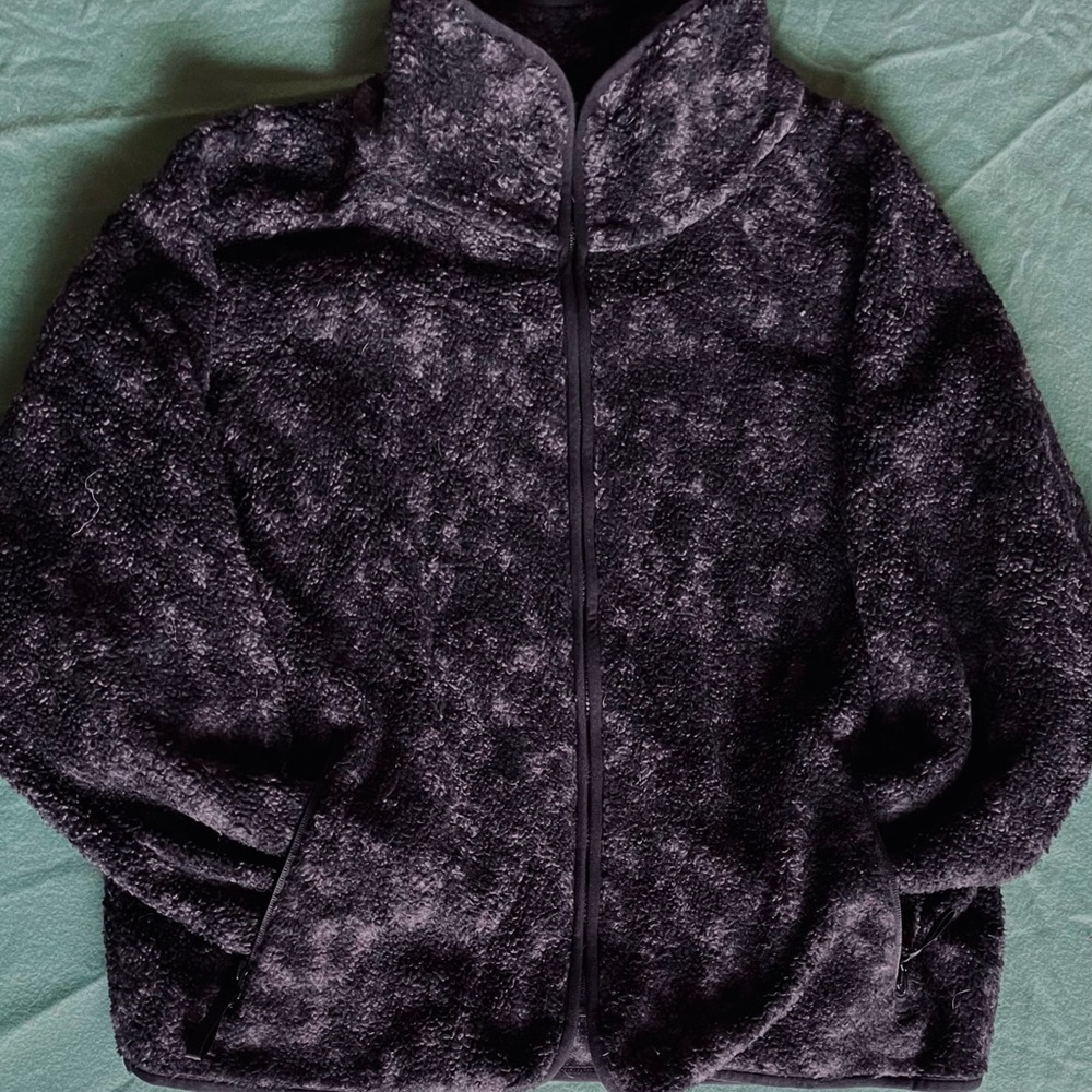 All In Motion Black Sherpa Zip up